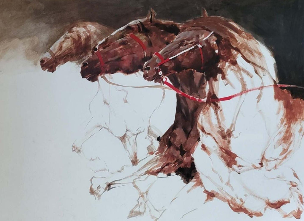 HORSE RUNNING LINE